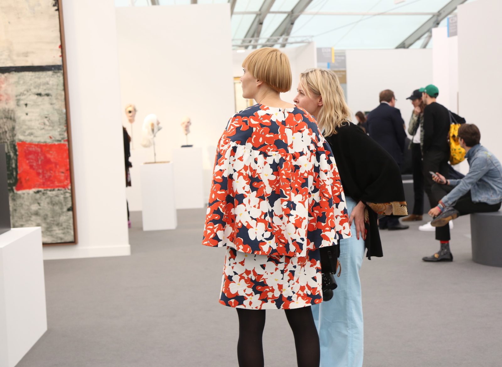 Olimpia Dior And Lily Baldwin At Frieze