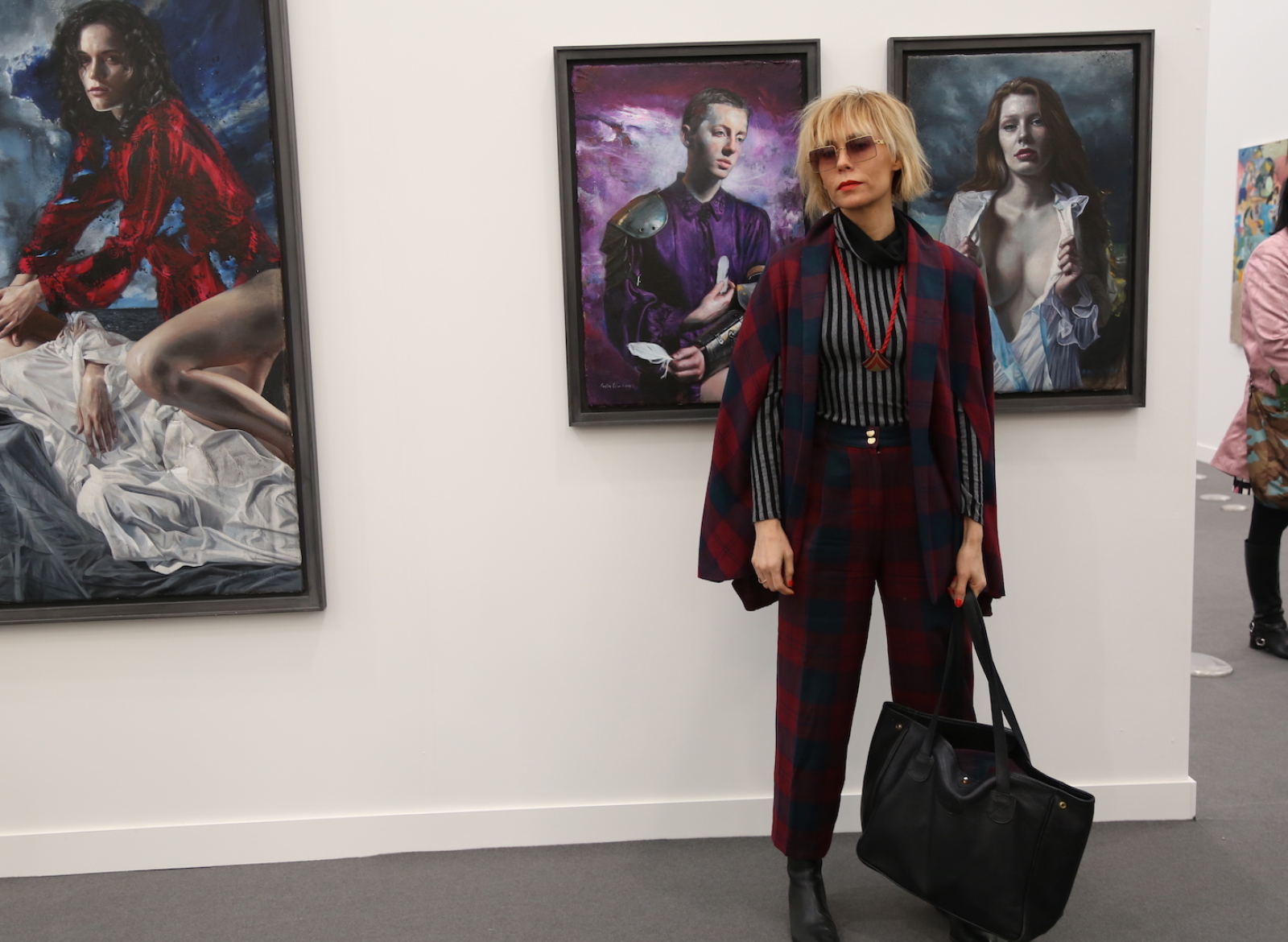 Olimpia Dior And Lily Baldwin At Frieze